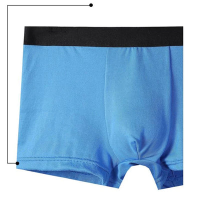 4Pcs Men Boxer Black Mens Panties Underwears Breathable Sexy Male Boxer Solid Underpants Comfortable Underwear Men's Boxers