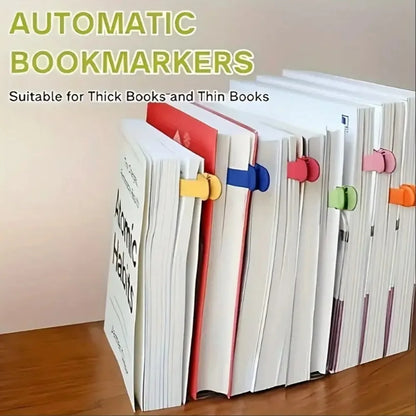 3pcs silicone bookmarks, automatic page turning  memory bookmark record, book cover and multi-function reading clip
