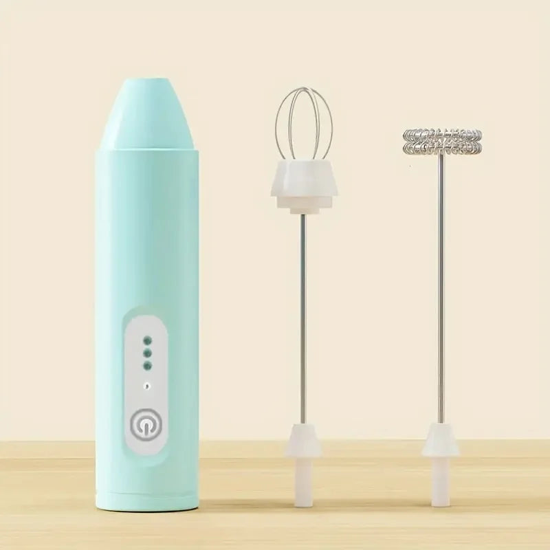 Electric Mini Egg Beater, Cream Coffee Whisk, Milk Frother, Handheld Frother, Used for Making Cakes and Pastries
