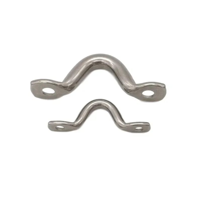 10Pcs 4mm 5mm 6mm Stainless Steel Pad Eye Strap for Boat Door Handle Pull Door Hardware Knob Handle Boat Yacht Ship Doorknob