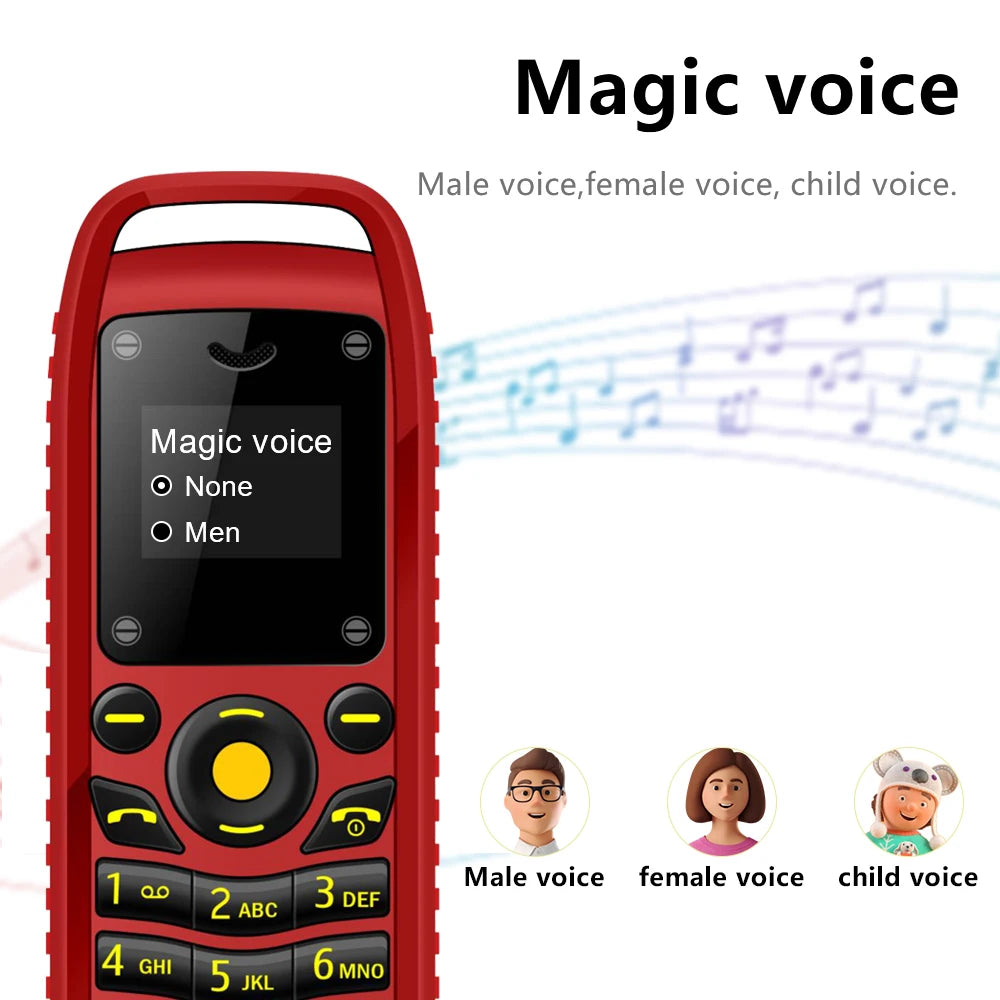 SERVO Mini Mobile Phone 2 SIM Cards Magic Voice Bluetooth Dialing Blacklist Low Radiation Smallest Button Cellphones Four Colors