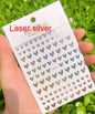 3d Nail Art Stickers Red Black White Love Hearts Stars Clouds French Full Tips Adhesive Nail Decals Slider For Manicure