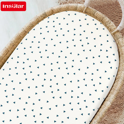 Cartoon Printed Crib Sheet Set Baby Bedding Toddler Mattress & Changing Pad Cover Polyester Cotton Fitted Bassinet Sheets