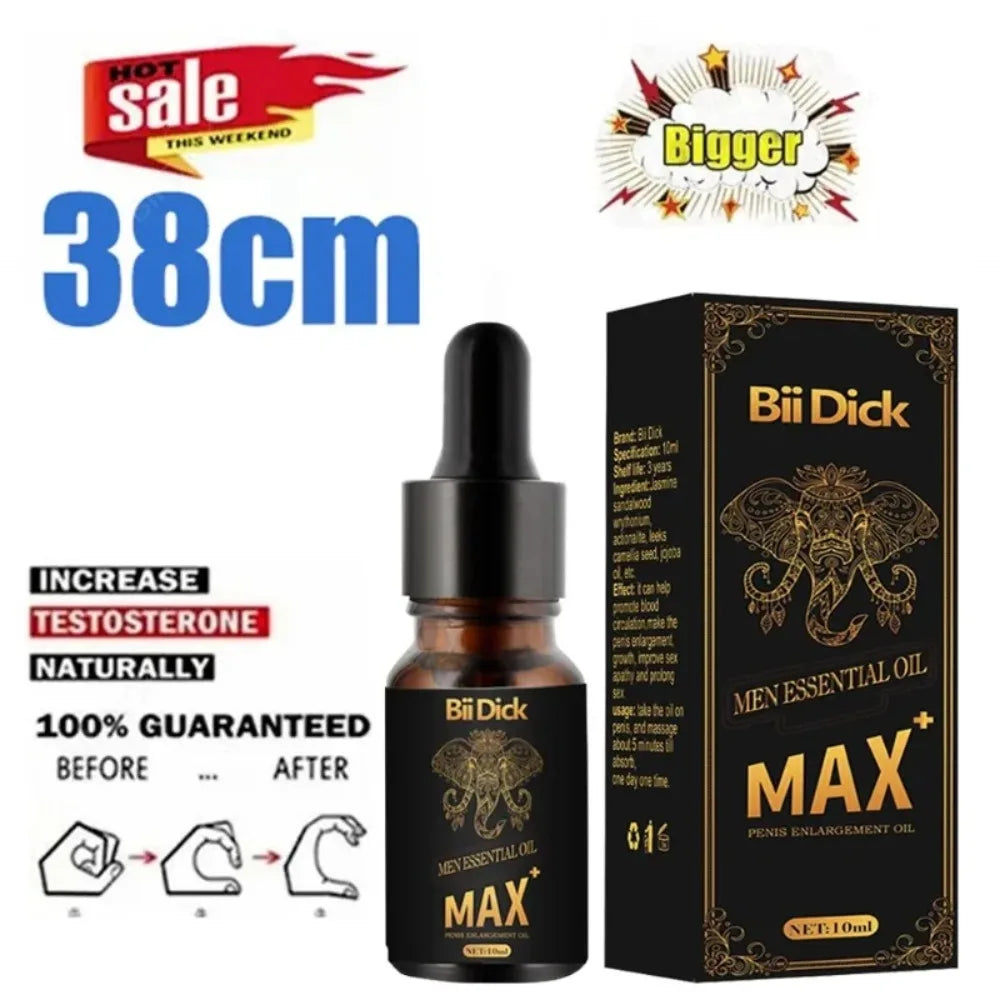 10PCS Male Massage Oil, Penis Enlargement & Thickening Oil, Performance Body Care Liquid for Men, Adult Product Performance Oil