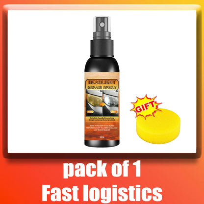 Car Headlight Coating Spray Liquid Car Light Cleaner And Restorer UV Resistant Long Lasting Head Light Coating Spray
