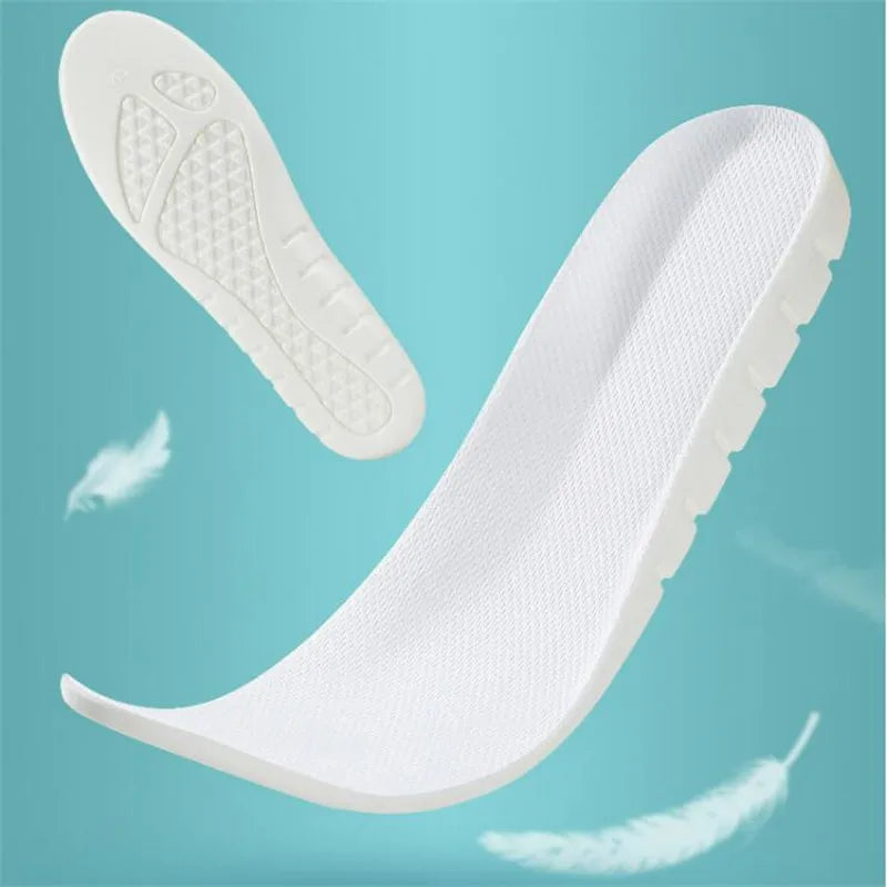 1Pair High Elasticity Memory Foam Insoles for Men Sport Insole Soft Arch Support Shoe Pads Breathable Feet Care Insert Cushion