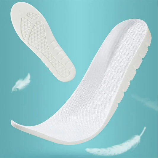 1Pair High Elasticity Memory Foam Insoles for Men Sport Insole Soft Arch Support Shoe Pads Breathable Feet Care Insert Cushion