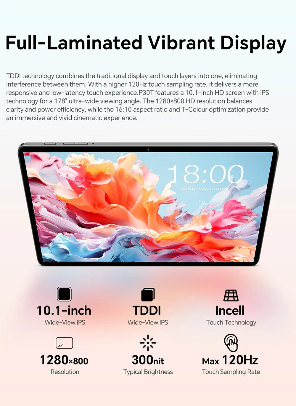 Teclast P30T Set 10.1" Tablet Android 16 Gemini AI Unisoc 8-core CPU 16GB(3GB+13GB Expansion) RAM 128GB ROM 6000mAh Keyboard/Case/Mouse/Stylus/Headphone/Stand