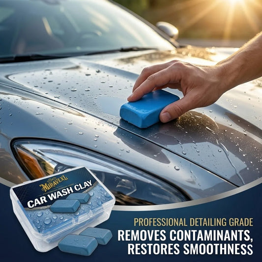 Detailing Clay Bar with Storage Case, Reusable Car Cleaning Clay, Removes Contaminants, Safe for All Vehicle Paint Finishes