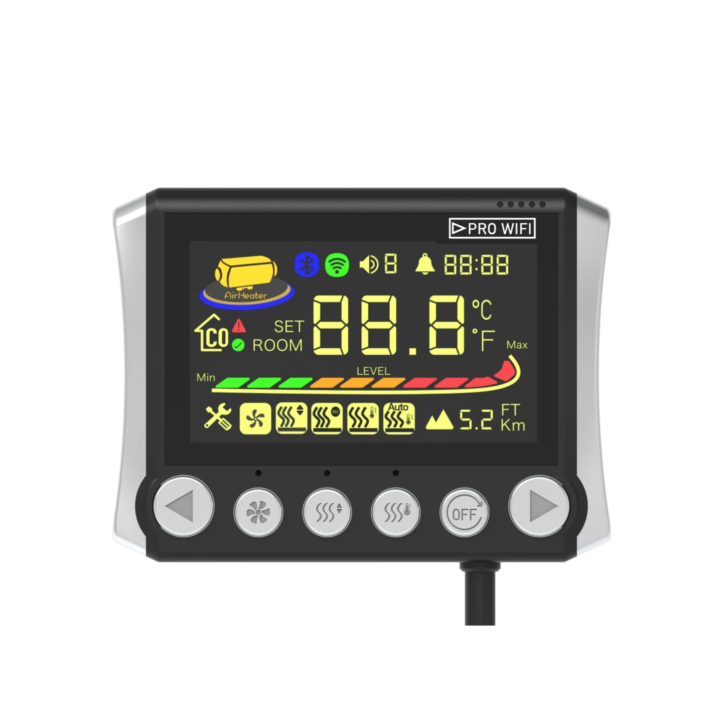 Sunster Car Heater WIFI 2409PW One-click Access LCD Switch WIFI & Bluetooth APP Control Applicable to 12V & 24V Voltage Models