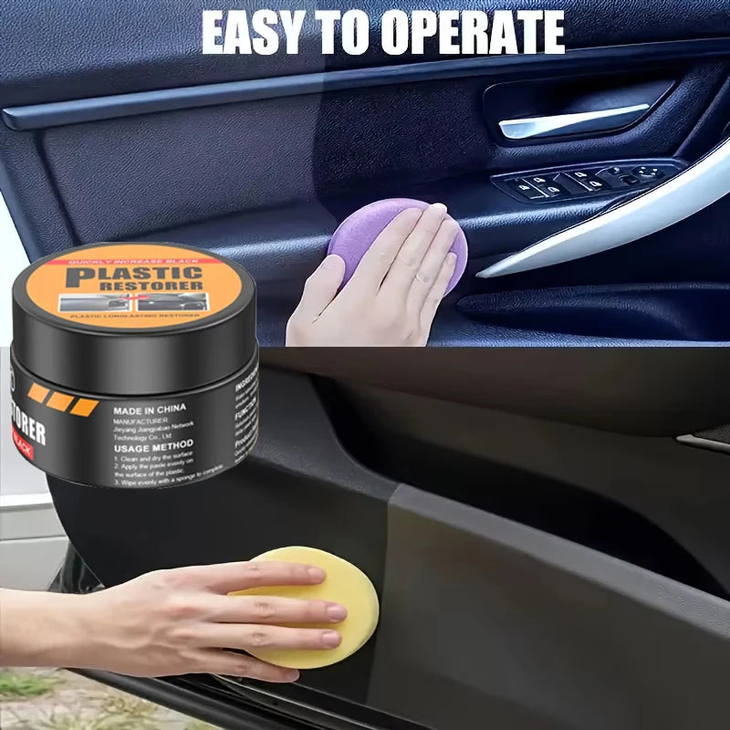 Car Plastic Restorer Back To Black Gloss Auto Interior Leather & Panel Renewal Wax Coating Agent Auto Polish And Repair Coating