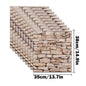 10pcs Self Adhesive Decor 3D Foam Wall Stickers Pane Room Waterproof Peel and Stick Brick Wallpaper for Interior Decoration