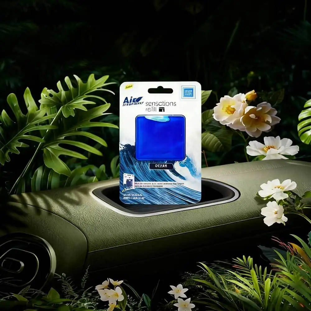 Perforated Membrane Car Air Freshener - Peel & Use Liquid Essential Oil, Car & Home Dual Use, Long-Lasting Fragrance