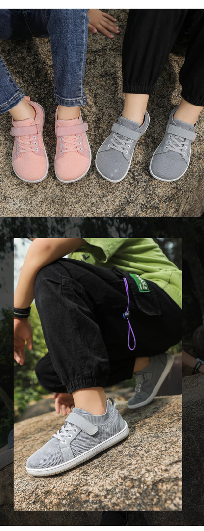 Kids wide foot barefoot shoes boys and girls minimalist kids sneakers natural opening shoes toddler small big kids walking shoes