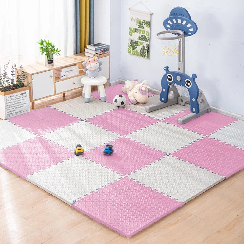 4-20Pcs Foam Baby Play Mat Puzzle Mat Kids Interlocking Exercise Tiles Rugs Floor Tiles Toy Non-slip Carpet Soft Carpet 30*1cm