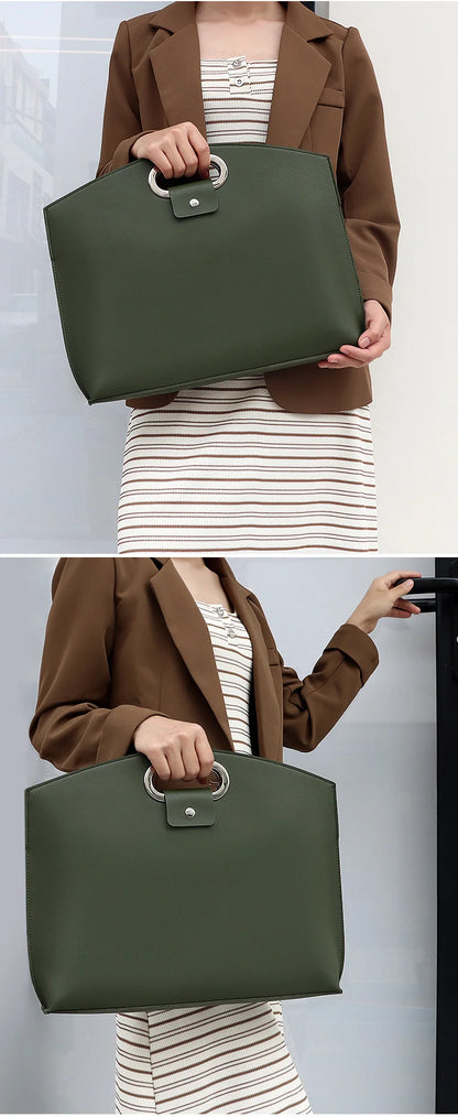 Laptop Bag Men Women Business Portable Computer Case Storage Purses Hand Document Bags Luxury Upscale Tote Waterproof Briefcase