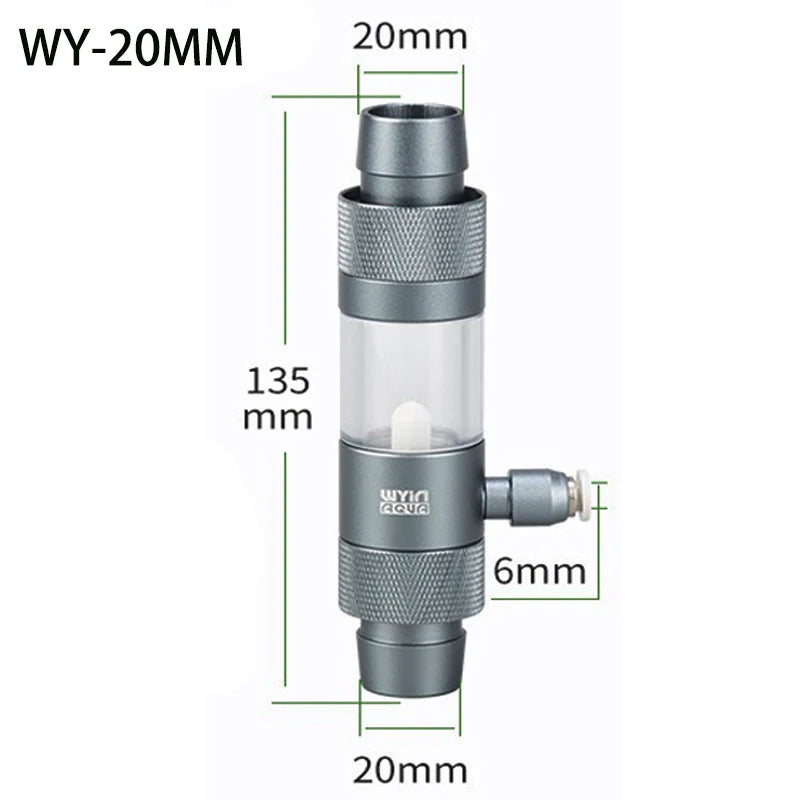 Aquarium CO2 Diffuser Observable Quick Insertion Anti Reflux CO2 External Nebulizer Fish Tank External CO2 Nebulizer Diffuser