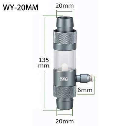 Aquarium CO2 Diffuser Observable Quick Insertion Anti Reflux CO2 External Nebulizer Fish Tank External CO2 Nebulizer Diffuser