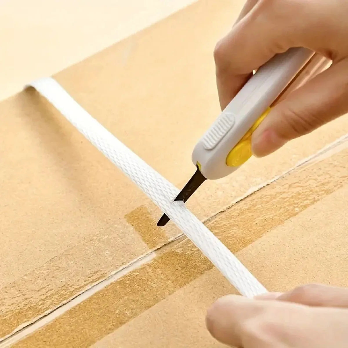 1pc, Magnetic Mini Box Cutter Portable Box Cutter Letter Opener and Paper Cutter Retractable Blade Durable ABS Material Mini Box
