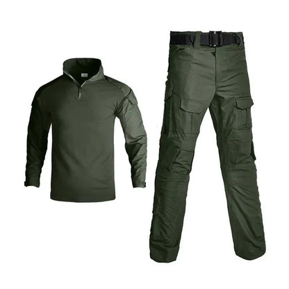 Green Tactical Suits Outdoor Uniform Men Clothing Training Suit Hunting Shirts Cargo Pants Paintball Mens Sets Wear Resistant