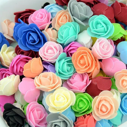 PE foaming Artificial Flowers Home vase table Wedding ornaments DIY gift Scrapbook Bubble Bear Valentine's Day Arch wreath Decor