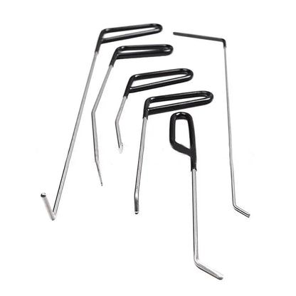 Car Hook Rods Paintless Dent Repair Hail Remover Hooks Rods Kits Auto Body Dents Stainless Steel Hands Tools
