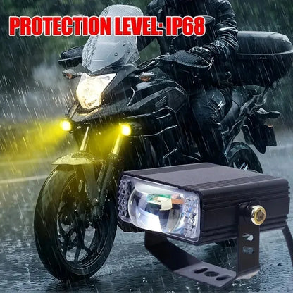 Car Grille Spotlight Projector Len Light DRL LED Aluminum Alloy Super Bright Motorcycle Auxiliary Waterproof Dustproof Spotlight