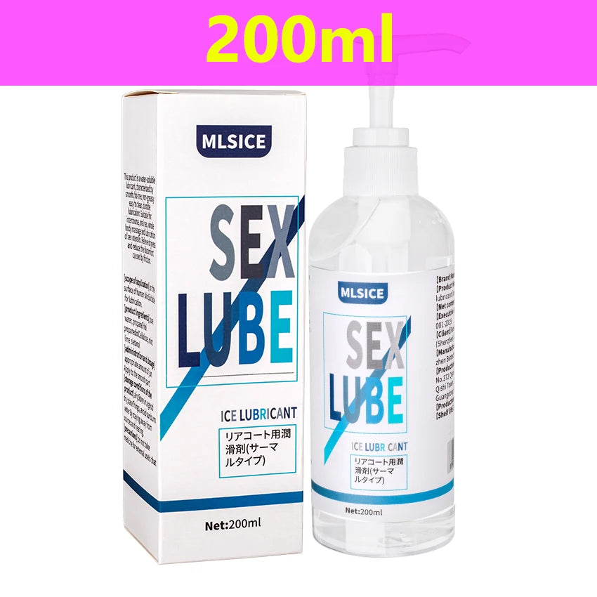 500/400ml Anal Lubrication Water-based Semen Sex Lubricant Love Gel Sex Lube Couples Gay Vaginal Oil Masturbation Toy Lubricants