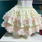 Lolita Style Princess Vintage Cake Skirt  Sweet Kawaii Women Cute Lace Ruffles Party Mini Skirts Harajuku Y2k Faldas Mujer