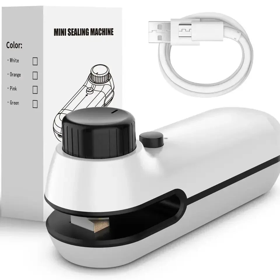 Rechargable  USB 2 In 1 Bag Mini Heat Sealer Storage Bag Plastic Package Snack Sealer Clip Bag Handheld Heat Sealer Bag 2026