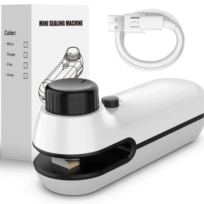 Rechargable  USB 2 In 1 Bag Mini Heat Sealer Storage Bag Plastic Package Snack Sealer Clip Bag Handheld Heat Sealer Bag 2026