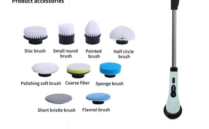 Cordless Electric Spin Scrubber For Kitchen Bathroom Toilet Tile Grout Cleaning Household Multipurpose Power Brush