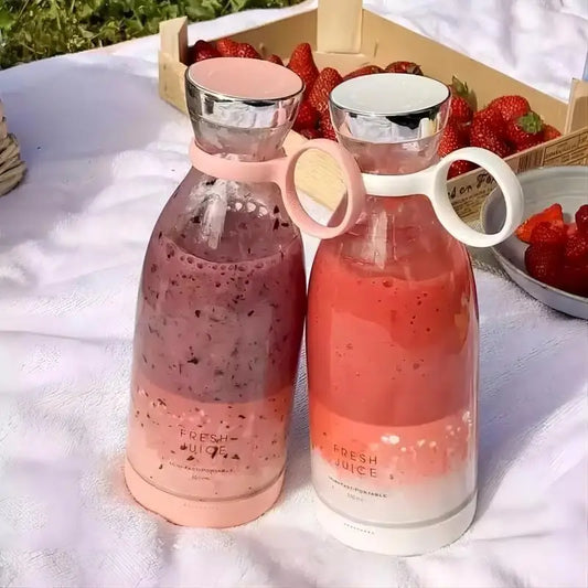 Nešiojamas įkraunamas sulčiaspaudė-trintuvas, belaidis maišytuvas šviežioms sultims, 350 ml