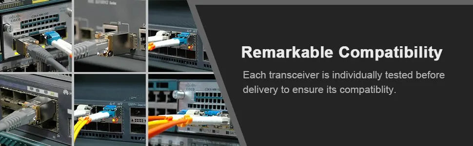 10G SFP+Duplex LC Optical Fiber Module Single 5km 1310nm with INTEL/Cisco/Mikrotik/Huawei/Extreme Switch Full Compatible