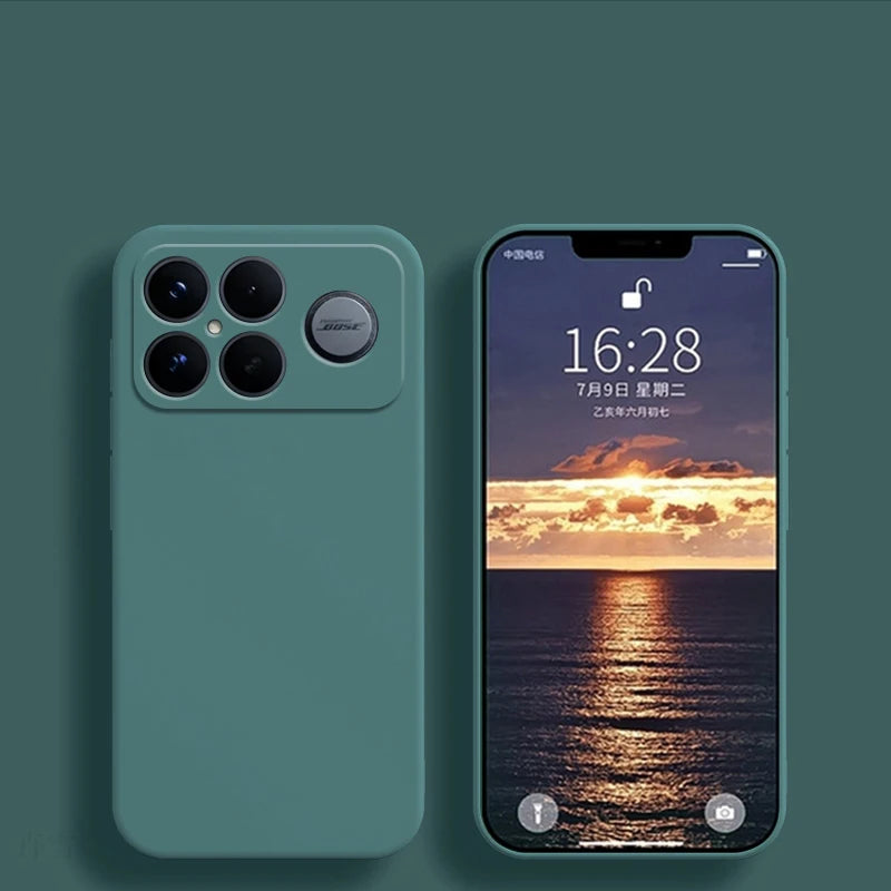 For Xiaomi POCO F8 Ultra Case Liquid Silicone Plain Rubber TPU Soft POCO F8 Ultra Cover Phone Protector Cover POCO F8 Pro Case