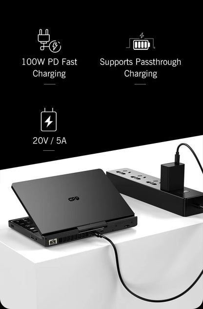 GPD Pocket 4 RAM 16GB 32GB 64G Memory 1TB 2TB SSD Hard Disk Windows 11 Home Gaming Laptop Notebook Mini PC Portable Touch Screen