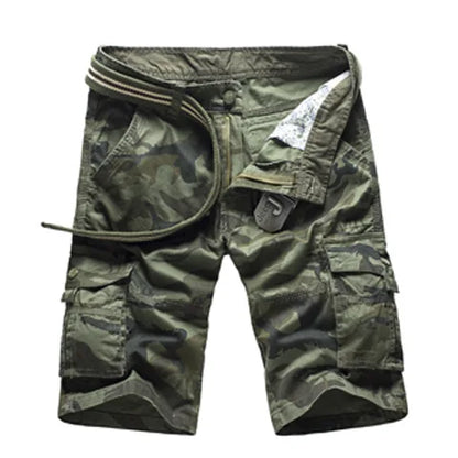 No Belt Camouflage Camo Cargo Shorts Men 2026 New Mens Casual Shorts Male Loose Work Shorts Man Military Short Pants Plus Size