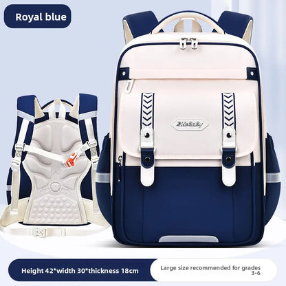 New Primary School Students' Backpacks for Boys and Girls Suitable for Grades 1-6 - 9 Large Capacity Children's School Bags
