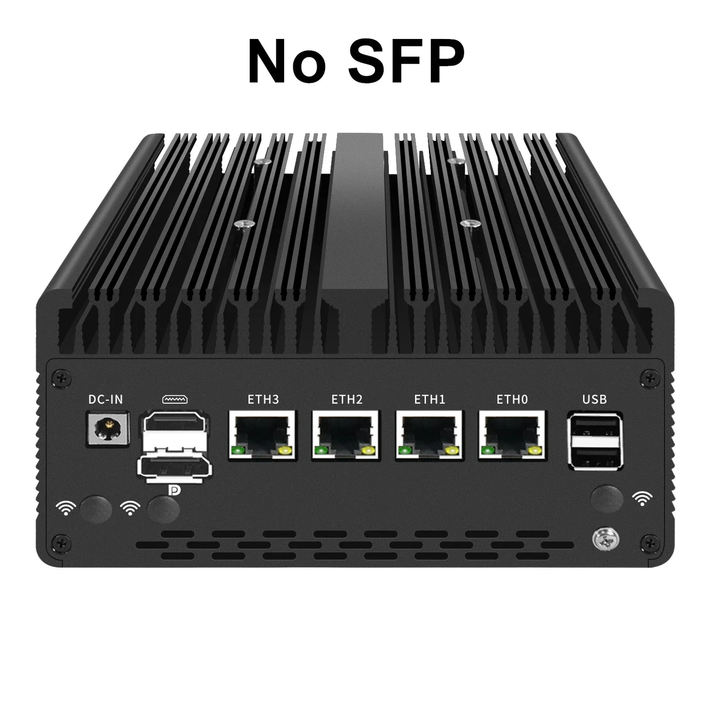 Fanless Mini PC 4*/2*10G SFP+ Intel i7 13620H 8505 Firewall 4xi226-V 2.5G 2*DDR5 NVMe Industrial Computer Server Proxmox
