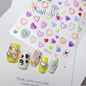 Line Flower Powder Blusher Love Heart High Quality Jelly Series Adhesive Nail Sticker Nail Art Decoration Decals Design T-2830