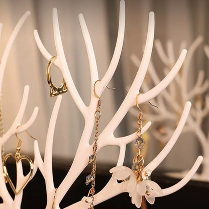 Antler Jewelry Storage Rack Smooth Deer Horn Jewels Display Shelf Rings Earrings Small Accessories High Quality Showing Stand