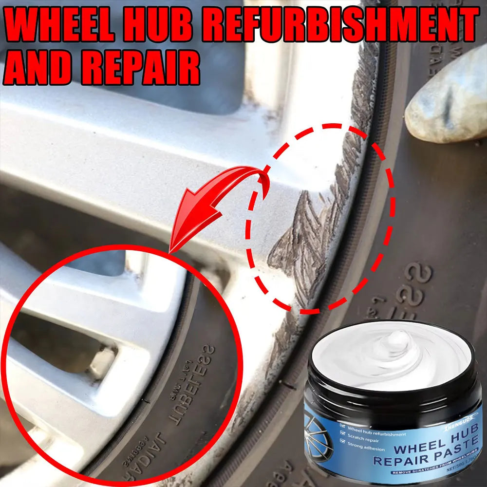 100g Car Wheel Scratch Repair Paste, Tire Wheel Scratch Repair Paint Paste - Aluminum Alloy Wheel Repair