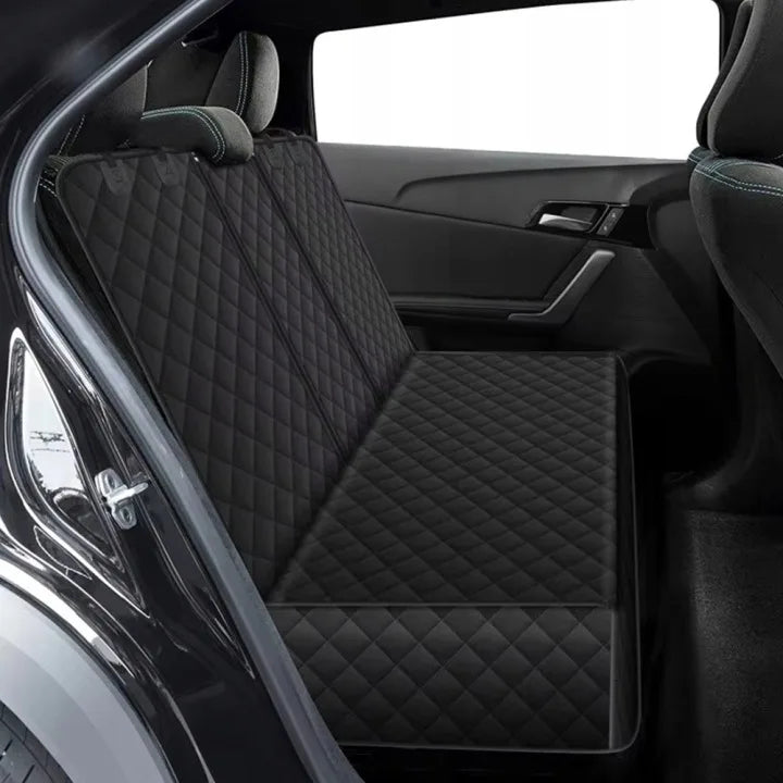 Dog Car Seat Cover, Pet Travel Carrier Mattress, Dog Car Seat Protector with Center Seat Armrest for Car Back Seat Incl Side Protection, Dog Car Blanket, Back Seat Protection