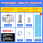 220V Mobile Small Air Conditioner 7m²Space Drainage-free Remote Control Power Saving Mini Cooling Heating Air Refrigerator 400W