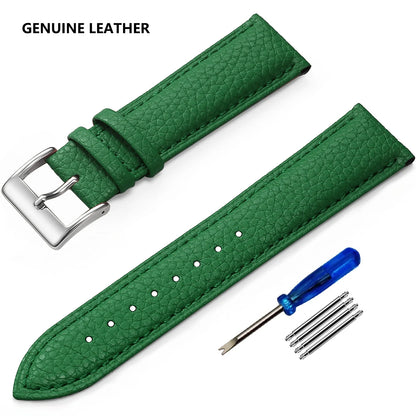 SAMCO Genuine Leather Watch Band 12/14/16/18/19/20/21/22/24 mm Watch Strap for Man Women High-quality Wrist Watchband + Tool