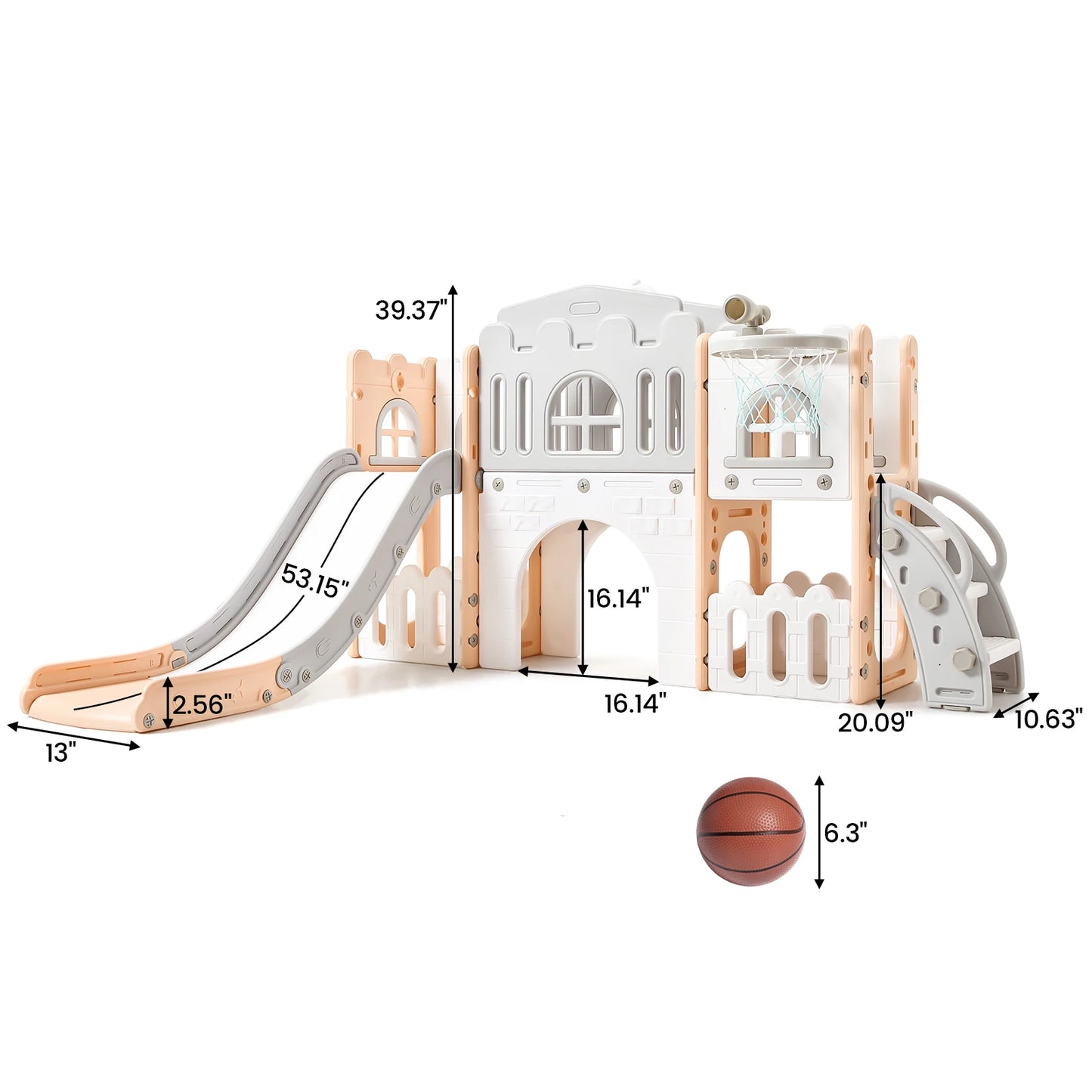 Children's Slide Outdoor Indoor Domestic Baby Sports 8 in 1 Slide Playset Family Multifunction Amusement Park Toys