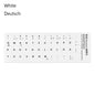 Non-slip English Arabic Keyboard Stickers Wear-resistant Laptop Keyboard Stickers Russian Letter Deutsch Spanish Alphabet Layout