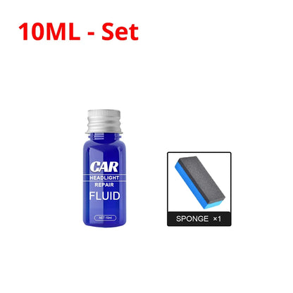 Car Headlight Scratch Repair fog Remover 10/30/50ml Light Cleaner Automotive Restoration Kit Polishing Cleaning Maintenance tool