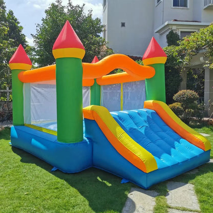 Inflatable Bounce House with Slide for Kids 5-12,12ft x 9ft x 8ft Bouncy Castle Jump House for Adult Toddlers Kids Party