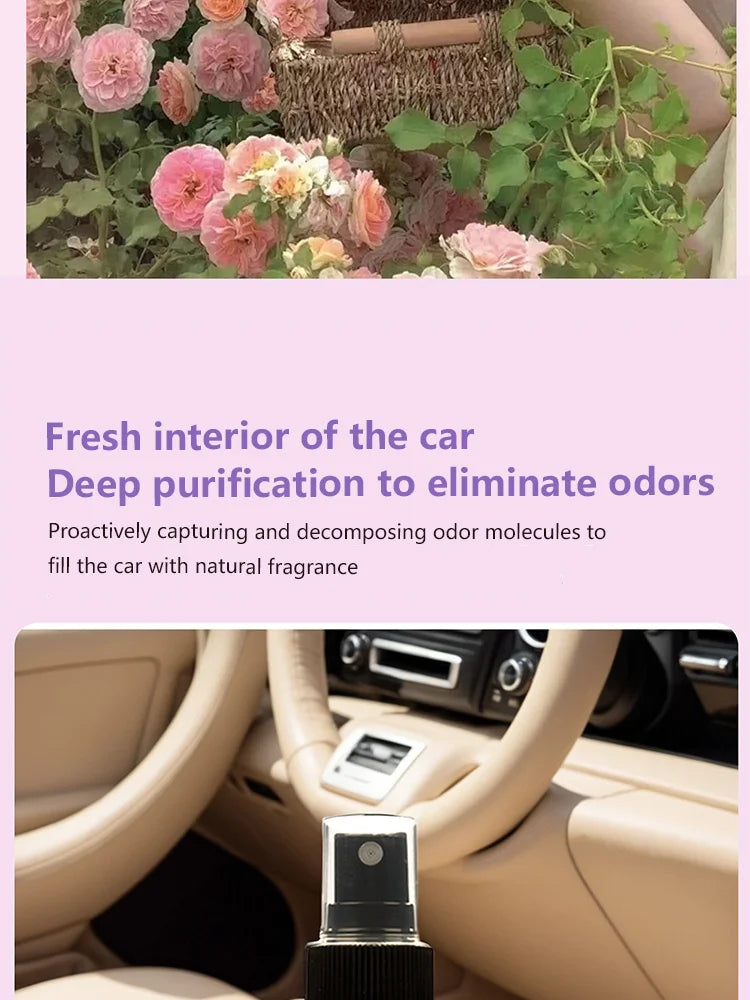 This Is a 100ML Spray Bottle of Car Air Freshener That Doubles As a Fragrance for Both Vehicles And Living Spaces. It Effectivel